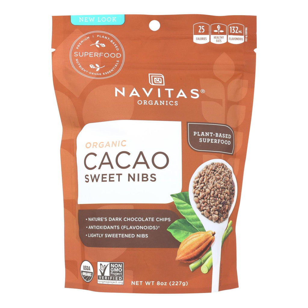 Navitas Organics Sweetened Cacao Nibs, 8 oz