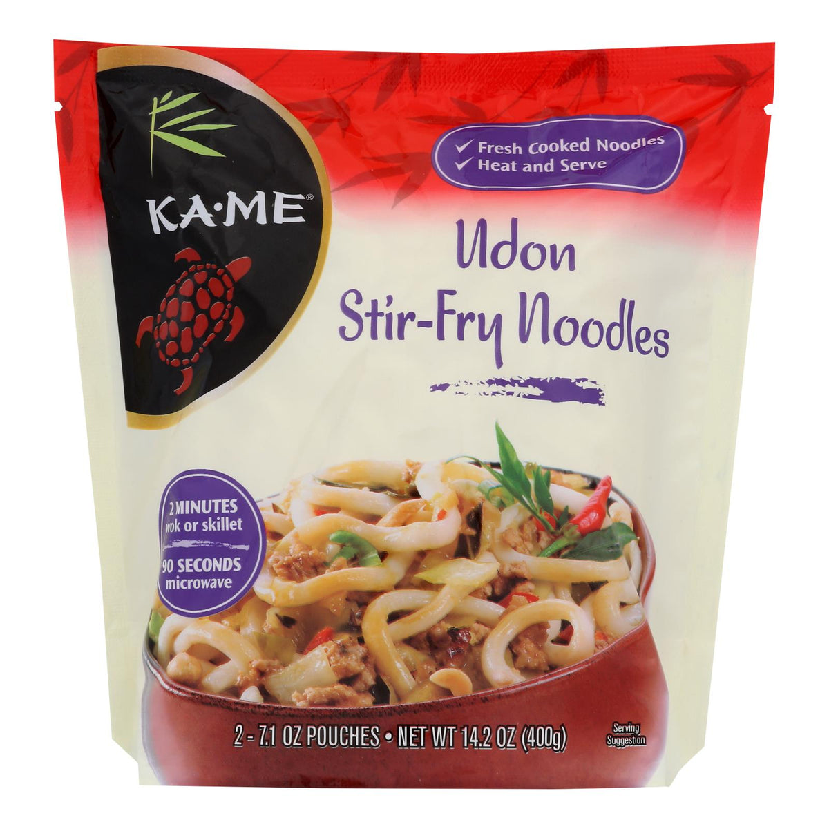 Ka'Me Udon Stir Fry Noodles, 14.2 oz (Case of 6)