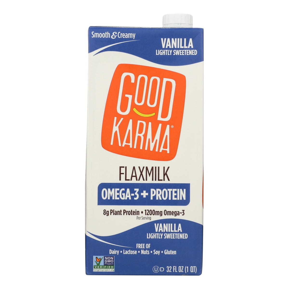 Good Karma Vanilla Protein Flax Milk, 32 fl oz (Case of 6)