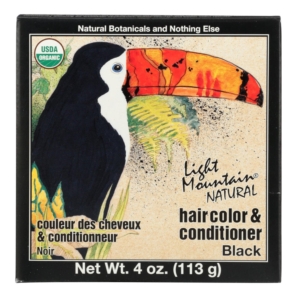Organic Light Mountain Black Hair Color/Conditioner (Pack of 4 Oz.)