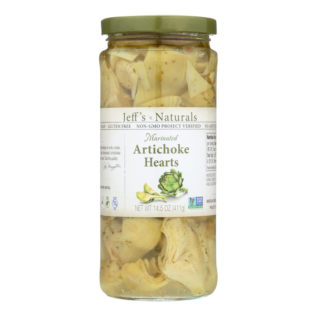 Jeff's Natural Marinated Artichoke Hearts, 14.5 oz (Case of 6)