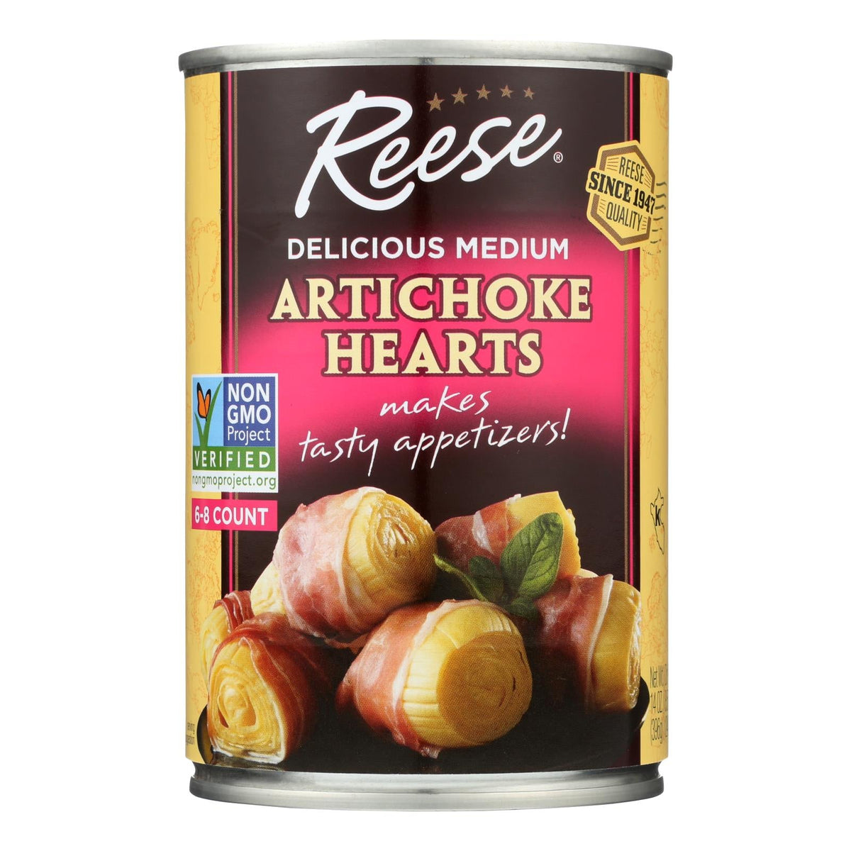 Reese Delicious Medium Artichoke Hearts (Pack of 12 - 14 Oz.)
