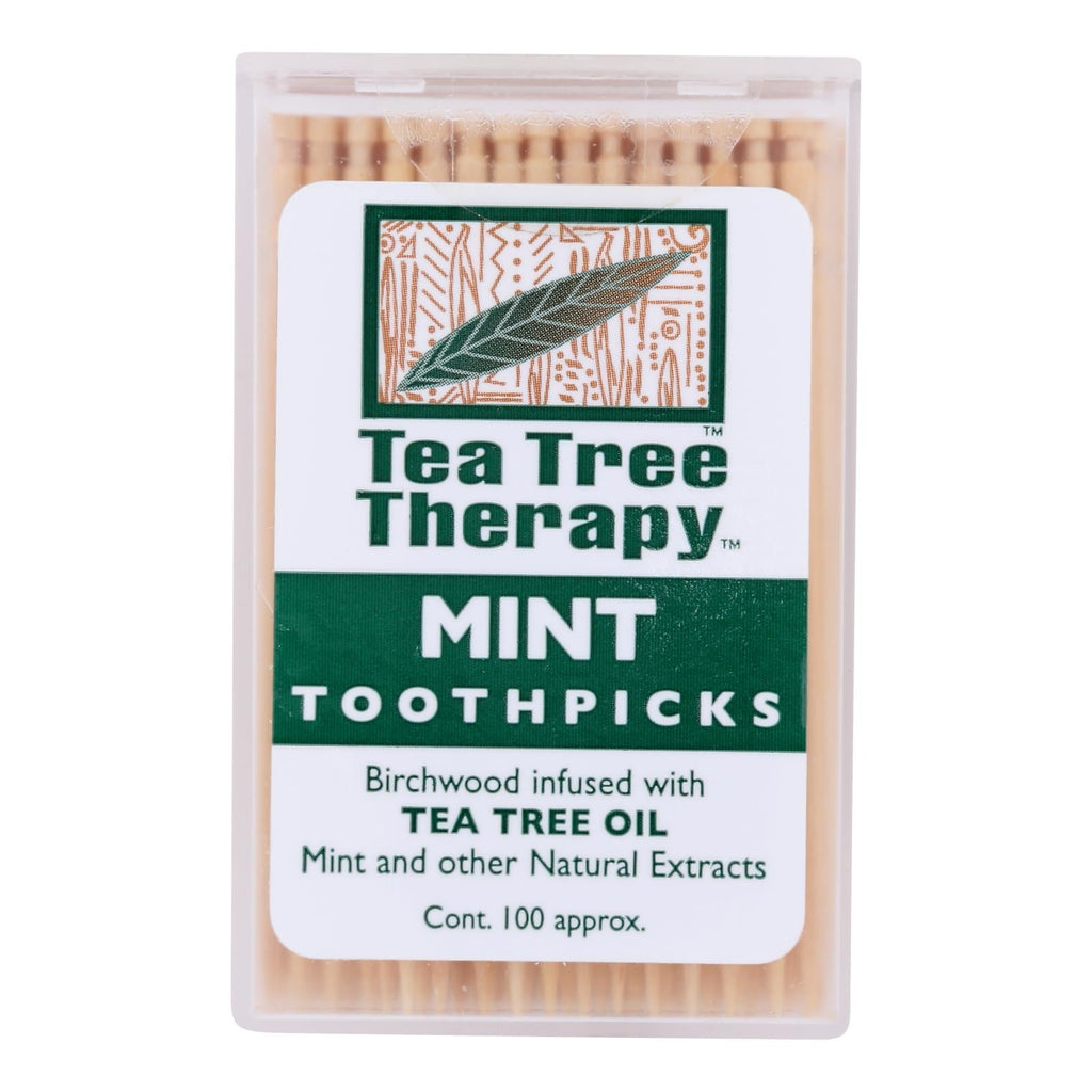 Tea Tree Therapy Toothpicks (Pack of 12 - 100 Each)
