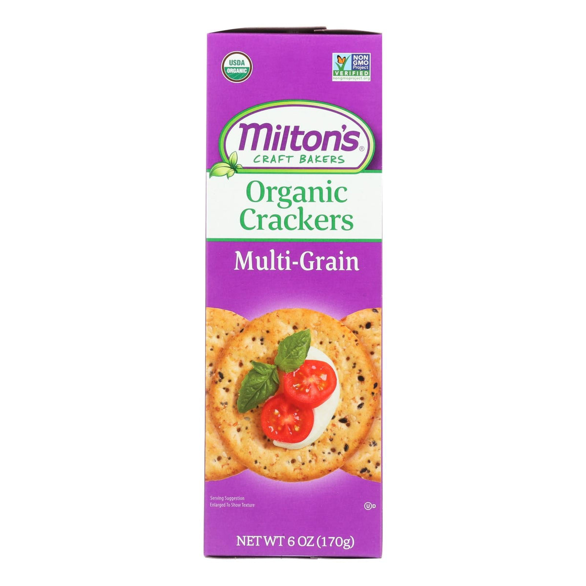Milton's Multigrain Baked Crackers, 6 oz (Case of 8)