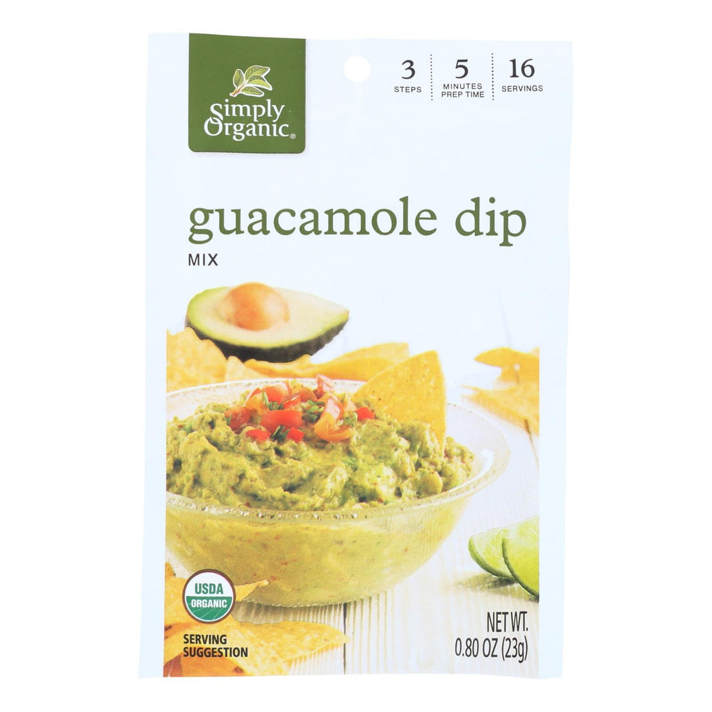 Simply Organic Guacamole Dip Mix, 0.8 oz (Case of 12)