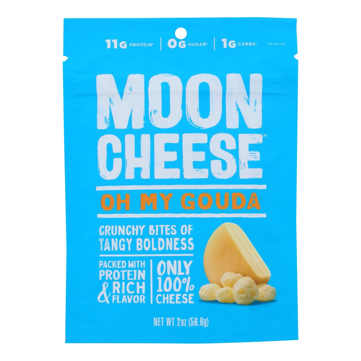 Moon Cheese Gouda Dehydrated Cheese Snack (Pack of 12 - 2 Oz.)