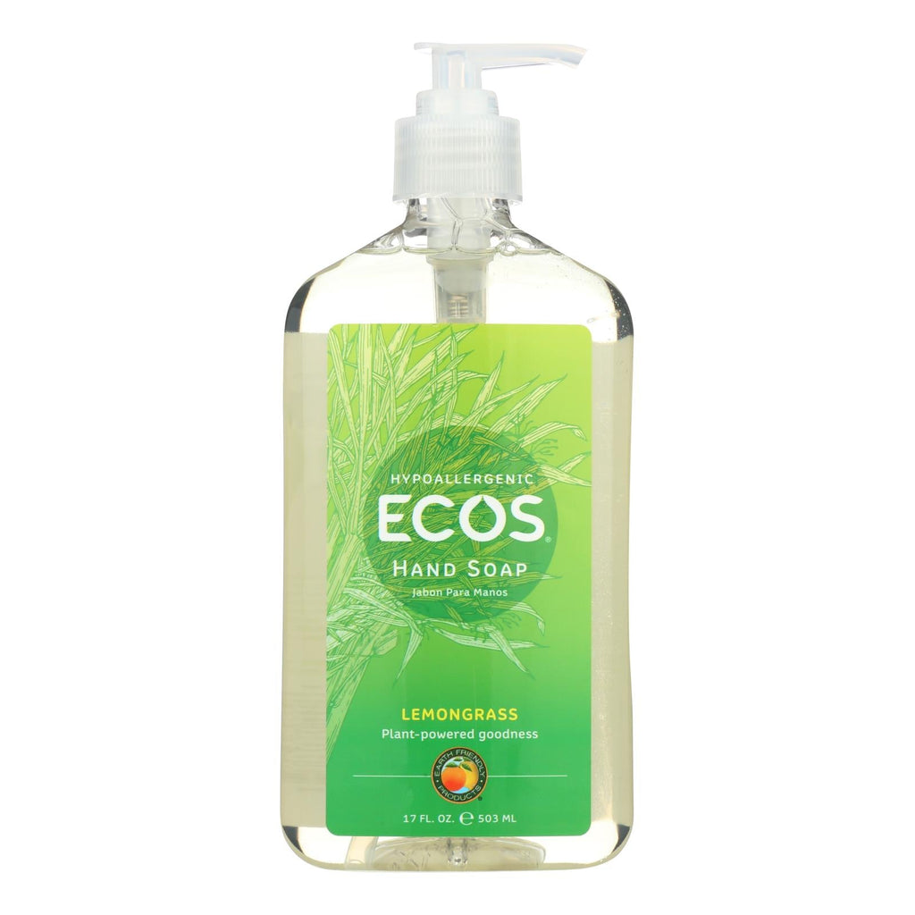 Earth Friendly Hand Soap, Lemongrass, 17 fl oz (Case of 6)