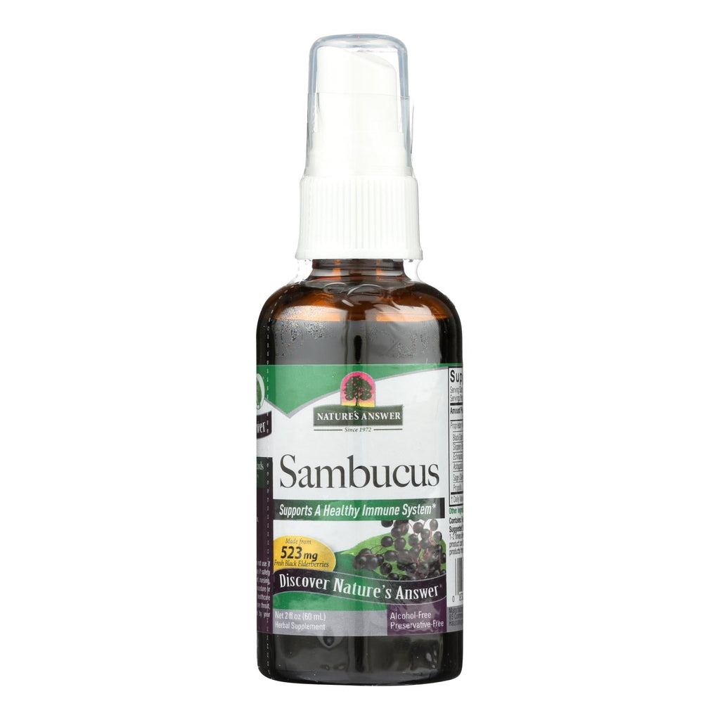 Nature's Answer Sambucus Nigra Black Elderberry Extract Spray, 2 fl oz