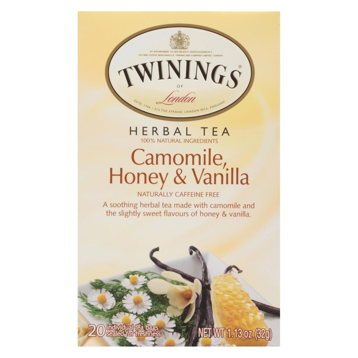 Twinings Chamomile, Honey & Vanilla Herbal Tea, 20 ct (Case of 6)