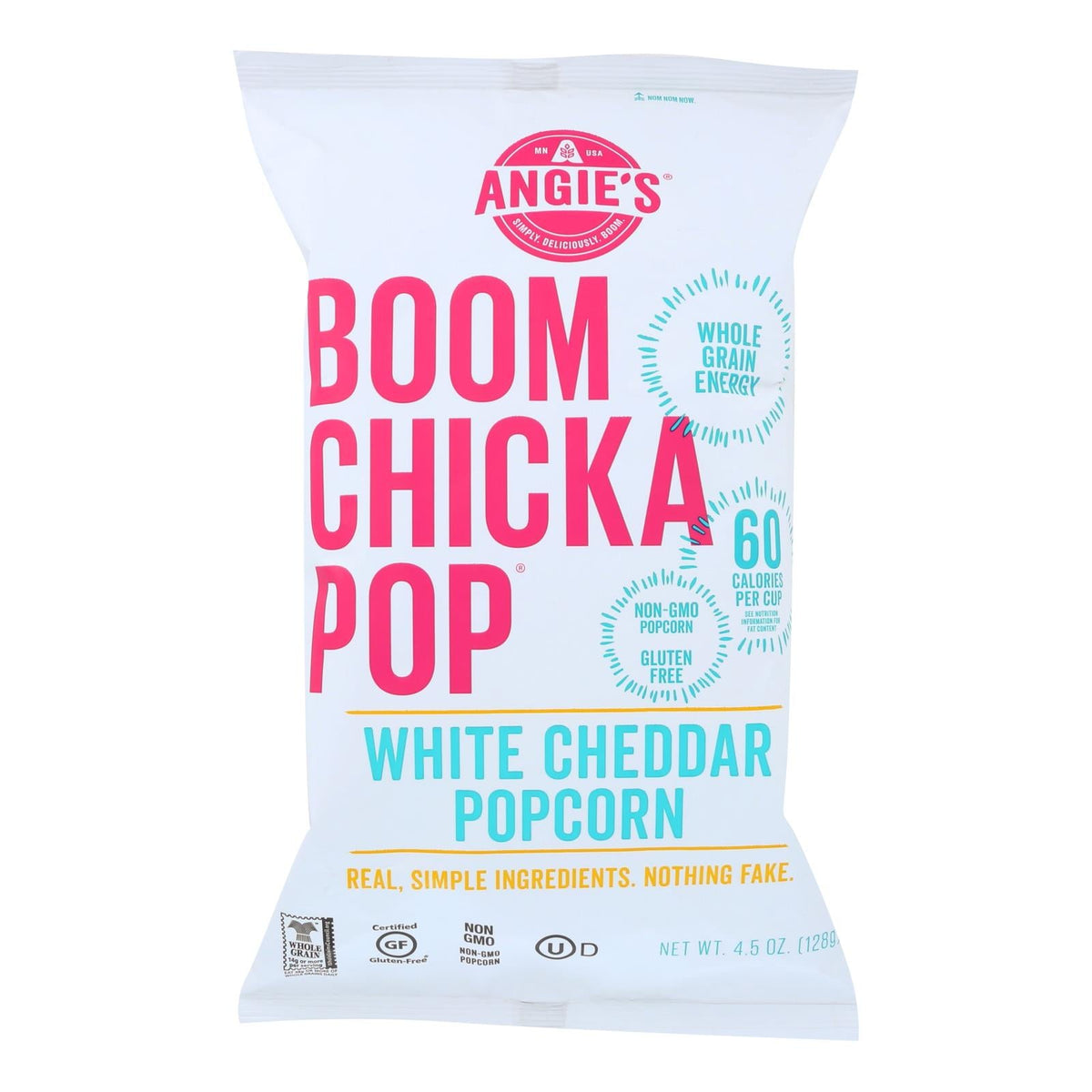 Angie's Boom Chicka Pop White Cheddar Popcorn, 4.5 oz (Case of 12)