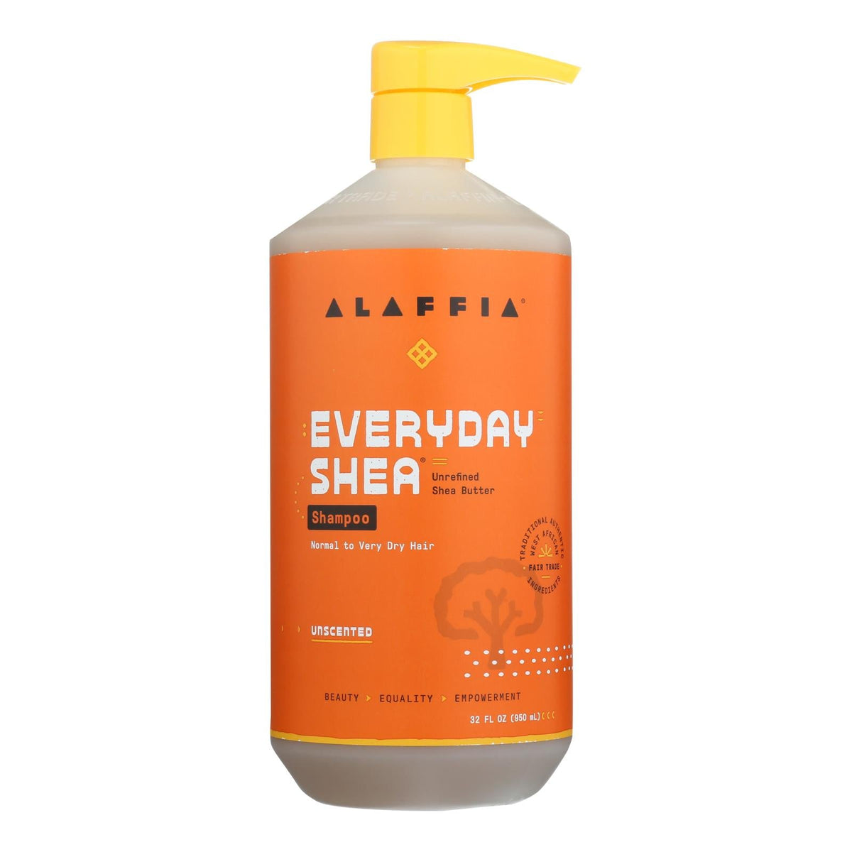 Alaffia Everyday Shea Moisturizing Unscented Shampoo  - 32 Fl. Oz.