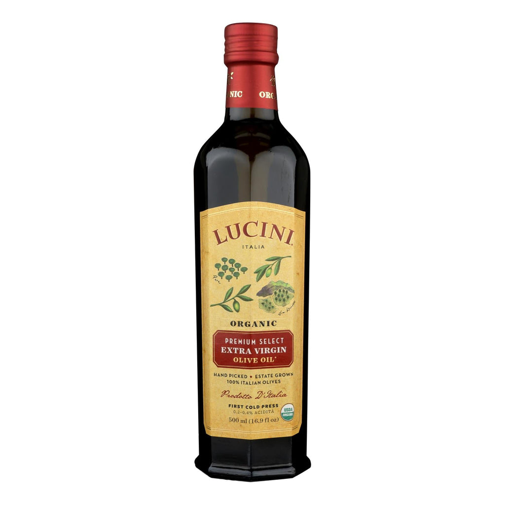 Lucini Italia Organic Extra Virgin Olive Oil, 16.9 fl oz (Case of 6)