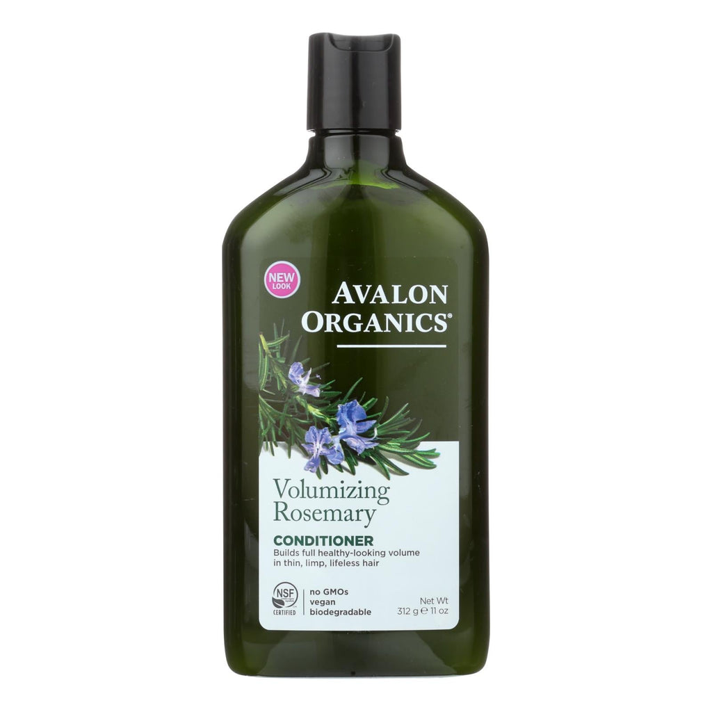 Avalon Organics Rosemary Volumizing Conditioner with Wheat Protein & Babassu Oil, 11 fl oz