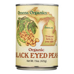 Omena Organics Black-Eyed Peas, 15 oz (Case of 12)