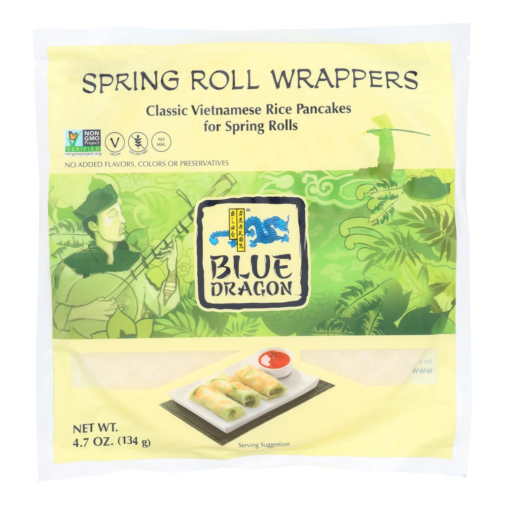 Blue Dragon Spring Roll Wrappers (Pack of 12 - 4.7 Oz.)