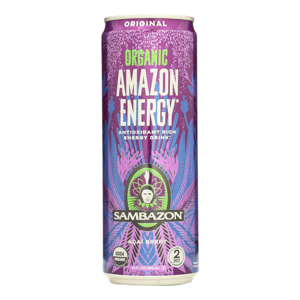 Sambazon Organic Amazon Energy Drink Original, 12 fl oz (Case of 12)