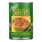 Amy's Organic Lentil Vegetable Soup, 14.5 oz (Case of 12)