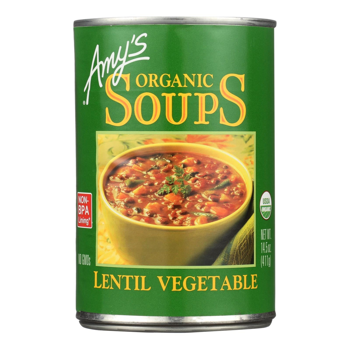 Amy's Organic Lentil Vegetable Soup, 14.5 oz (Case of 12)