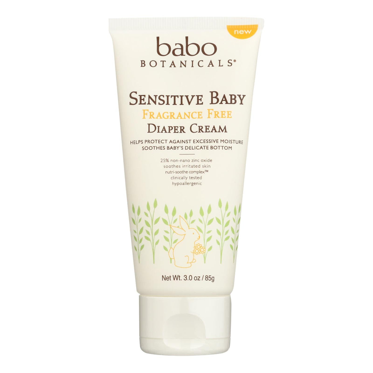 Babo Botanicals Sensitive Baby Diaper Cream, 3 oz
