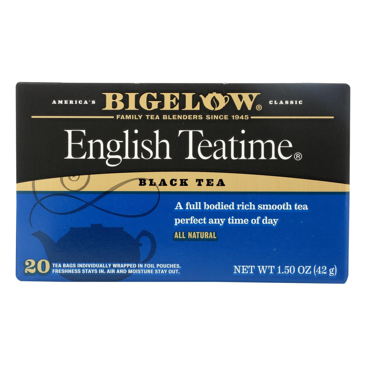 Bigelow English Teatime Black Tea, 20 ct (Case of 6)