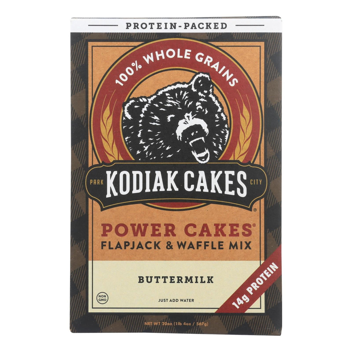 Kodiak Cakes Power Cakes Flapjack & Waffle Mix, 20 oz (Case of 6)