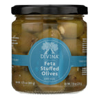Divina Feta Cheese Stuffed Olives, 7.8 oz (Case of 6)