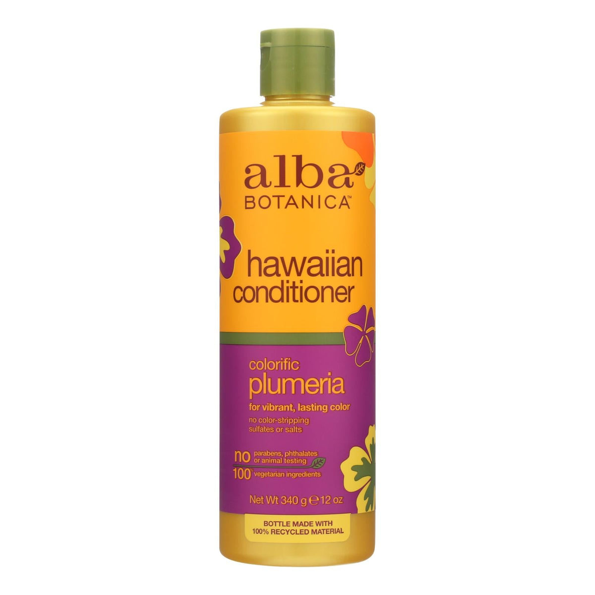Alba Botanica Hawaiian Hair Conditioner Plumeria (12 Fl Oz)
