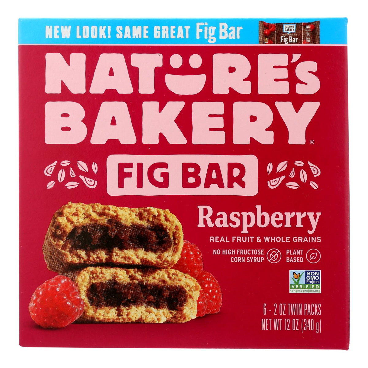 Nature's Bakery Stone-Ground Whole Wheat Fig Bar, Raspberry, 2 oz (Case of 6)