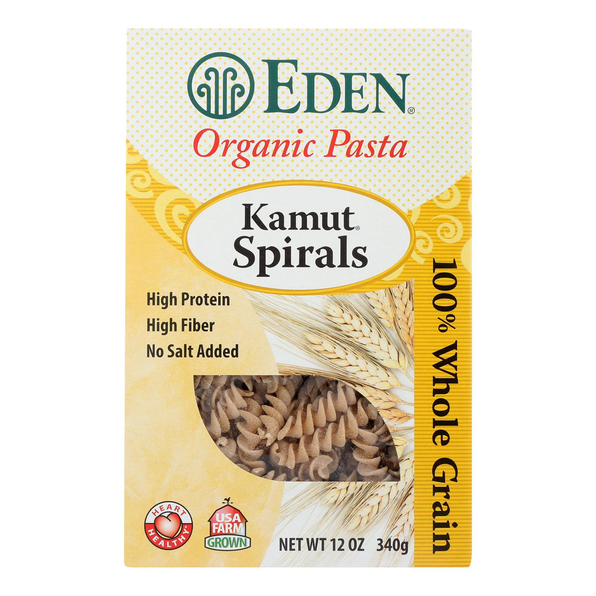 Eden Foods Organic Whole Kamut Spirals, 12 oz (Case of 6)