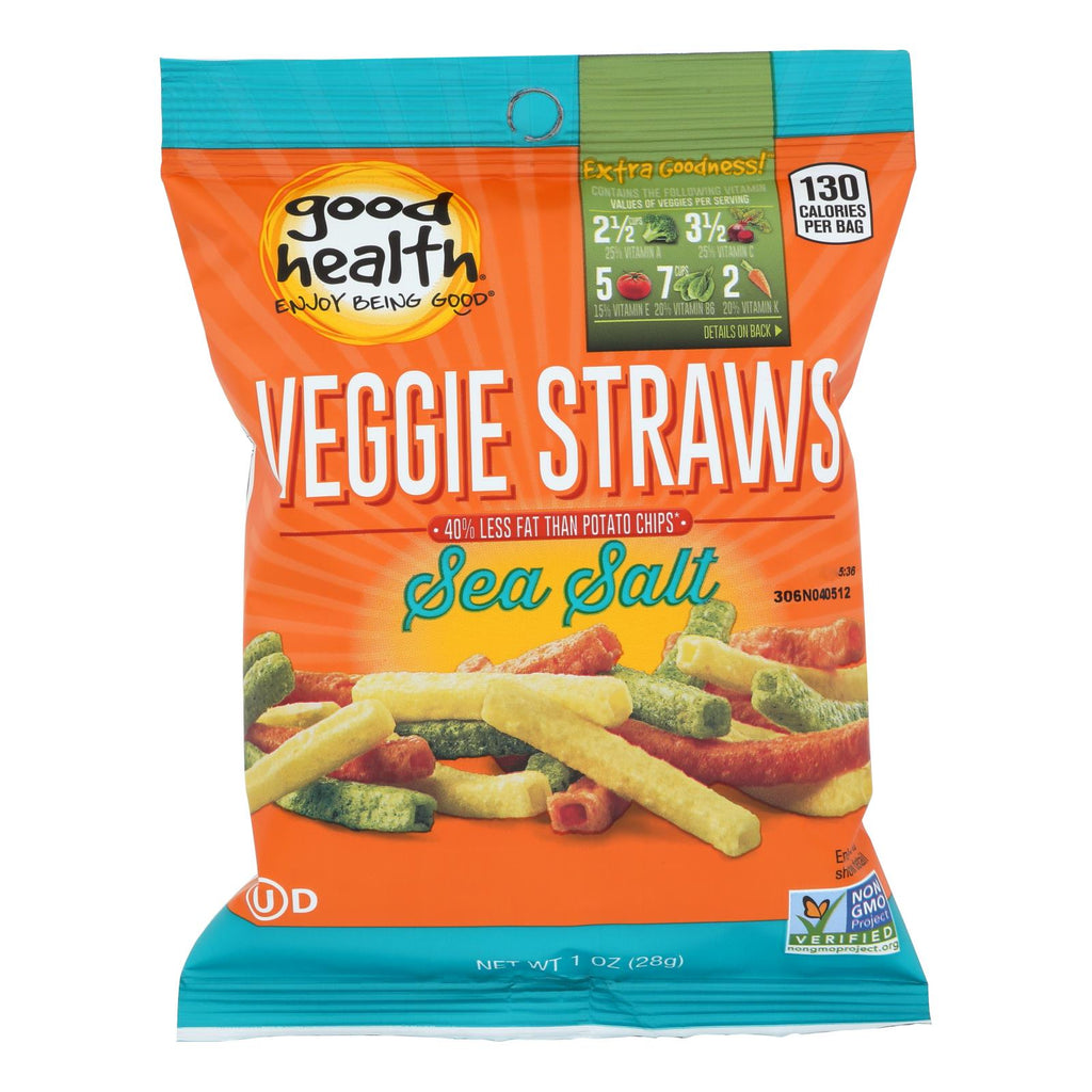 Good Health Veggie Straws, Sea Salt, 1 oz (Case of 24)