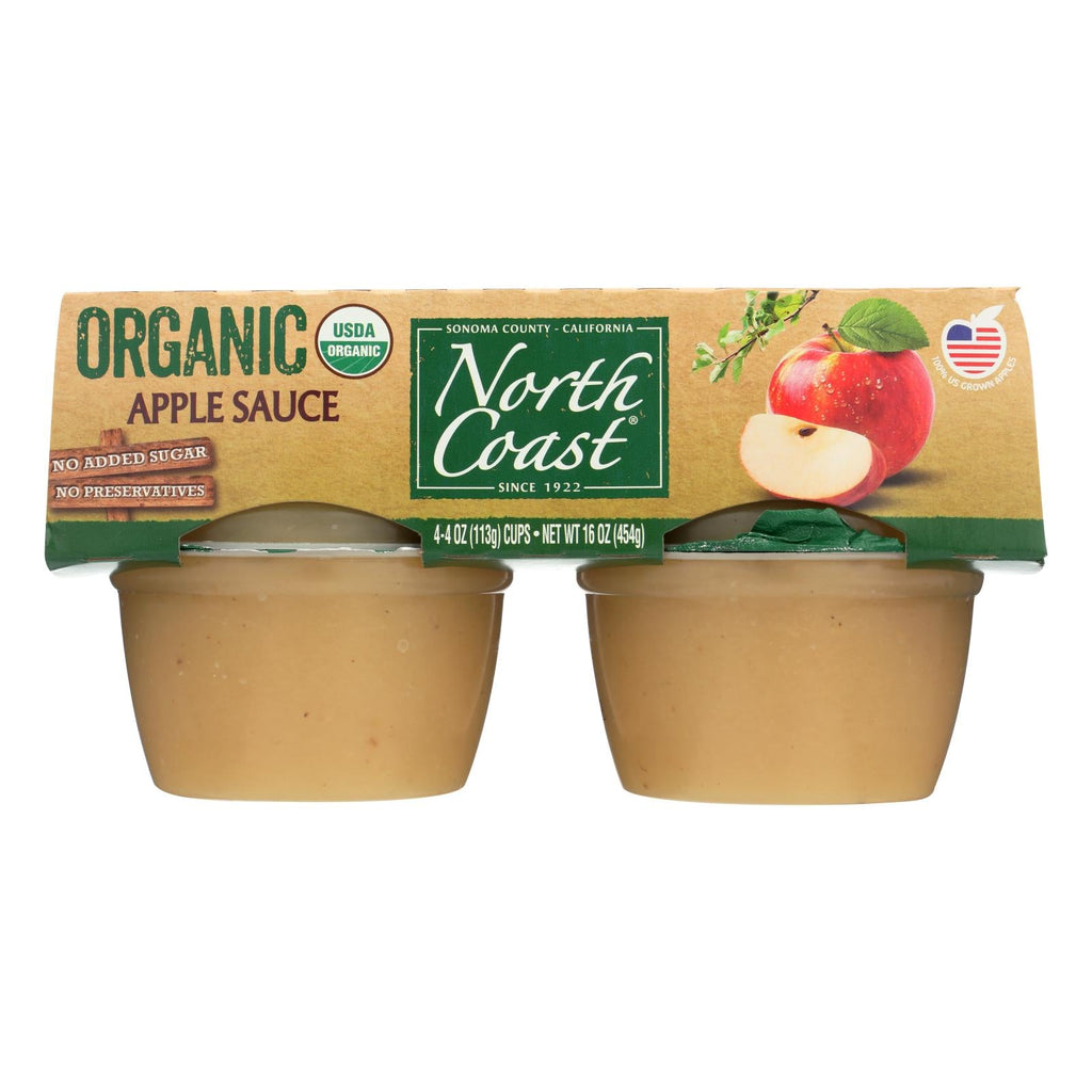 North Coast Organic Applesauce, 4 x 4 oz (Case of 12)