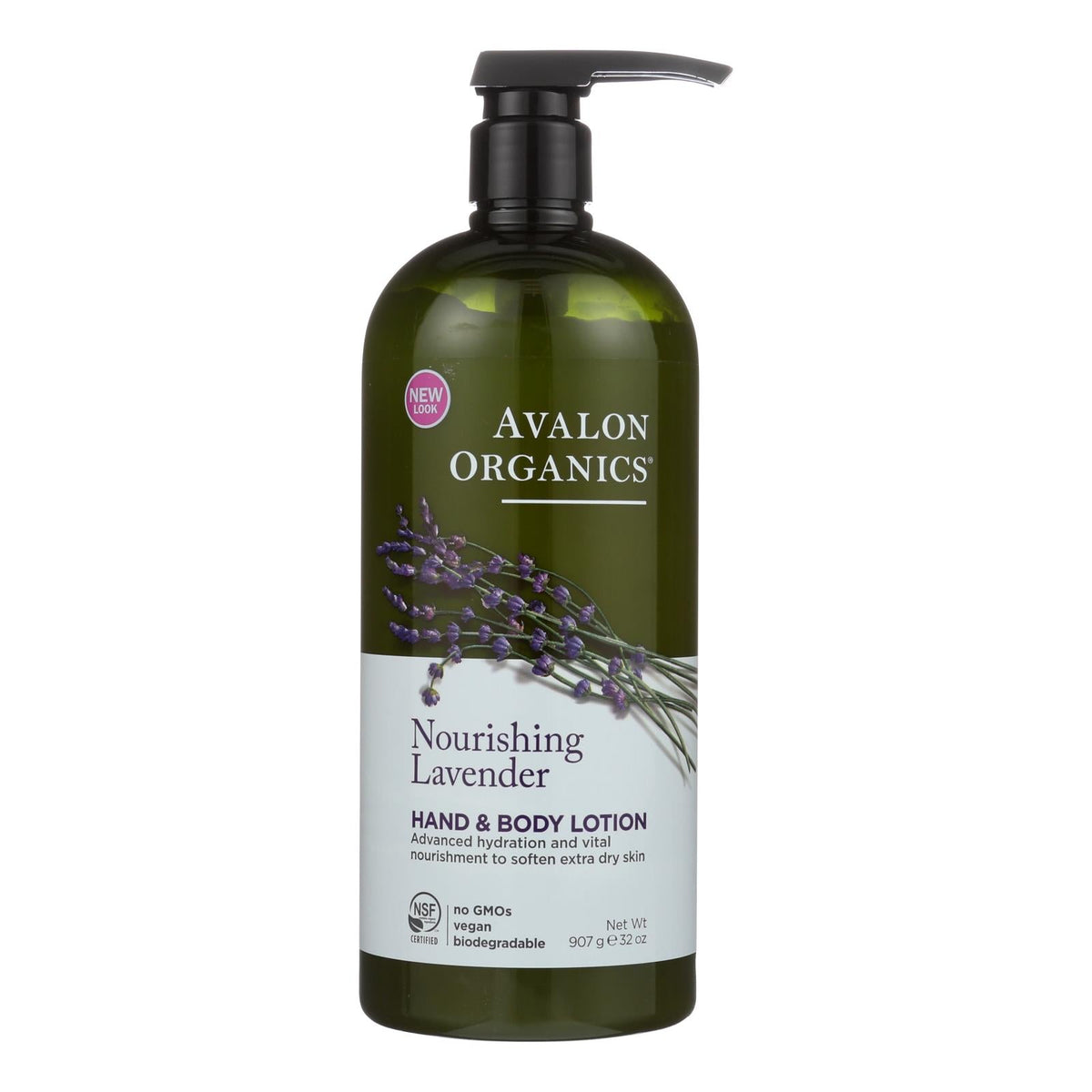 Avalon Organics Hand & Body Lotion, Lavender, 32 fl oz