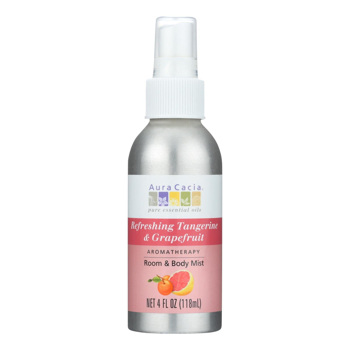 Aura Cacia Aromatherapy Mist Tangerine Grapefruit (4 Fl Oz)