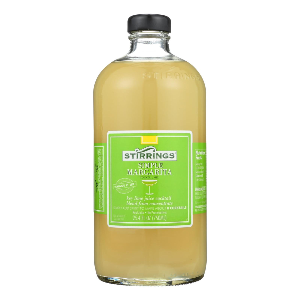 Stirrings Margarita Cocktail Mixer, 750 ml (Case of 6)