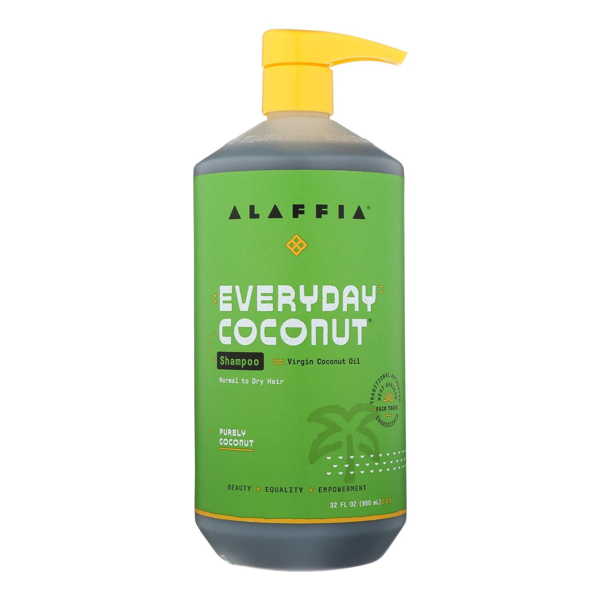 Alaffia Everyday Shampoo  - Coconut and Ginger, 32 Fl Oz.
