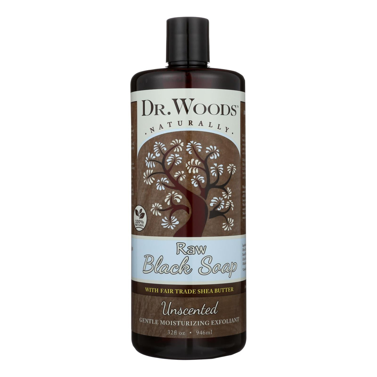 Dr. Woods Shea Vision Black Soap, Unscented, 32 oz