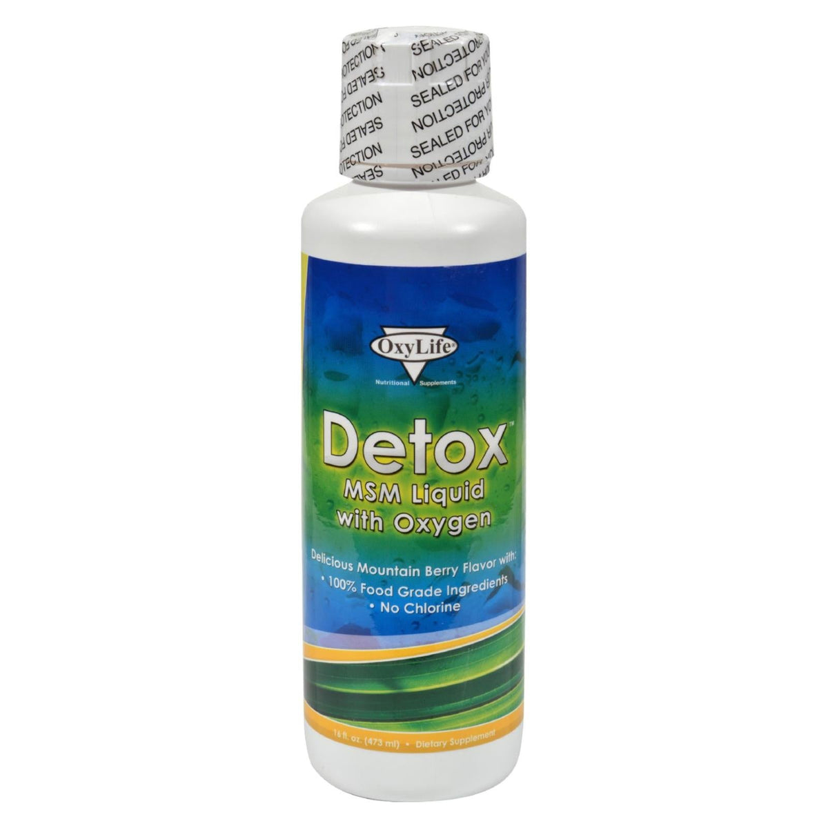 Oxylife Detox MSM Liquid with Oxygen, 16 fl oz
