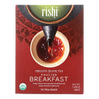 Rishi Organic English Breakfast Tea, 15 ct (Case of 6)