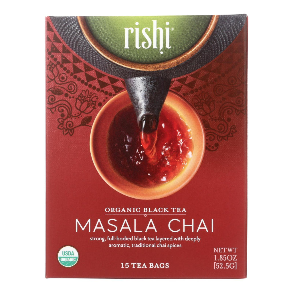 Rishi Organic Masala Chai, 15 ct (Case of 6)