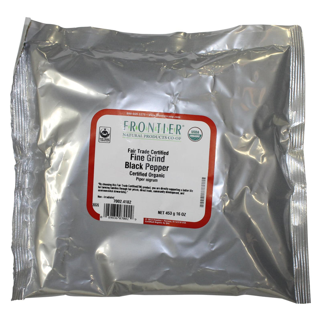 Frontier Co-op Organic Fair Trade Fine Grind Black Pepper, 1 lb