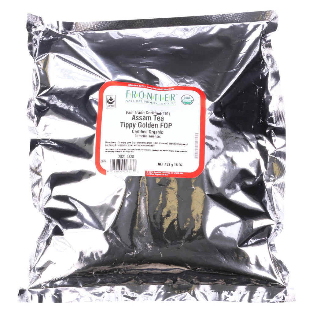 Frontier Co-op Organic Fair Trade Assam Black Tea, Flowery Orange Pekoe Grade, 1 lb Bulk