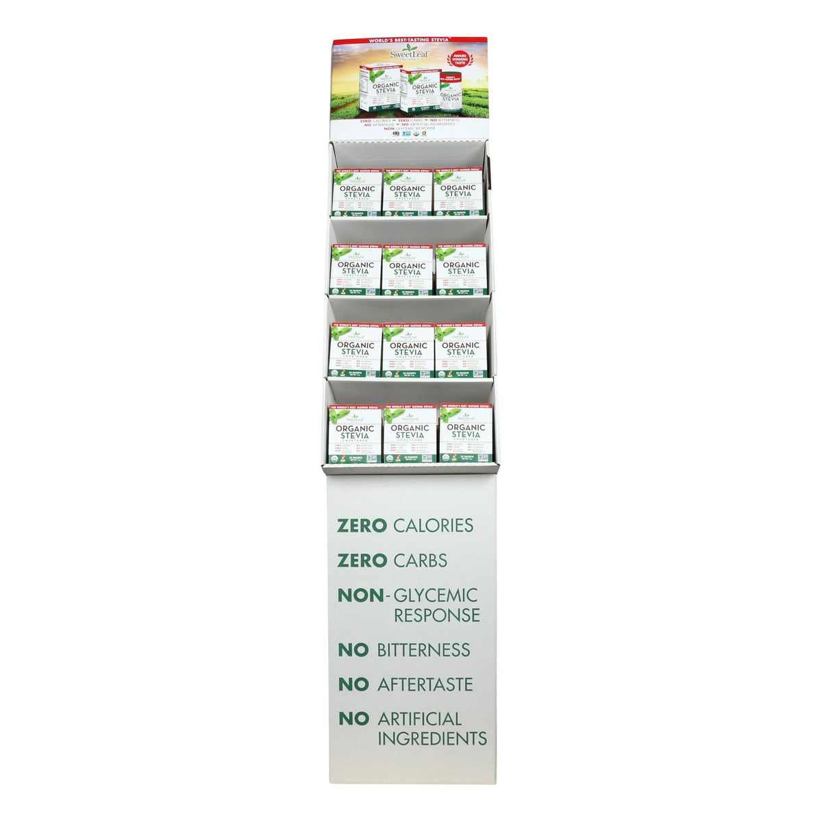 Organic Stevia Sweetener (Pack of 48 - 35 Count) by Sweet Leaf