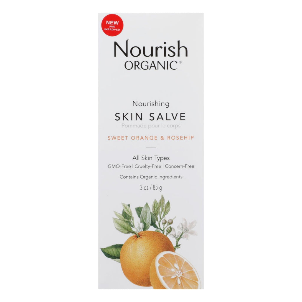 Nourish Organic Skin Solve (Pack of 3oz) - Sweet Orange and Rosehip, Organic