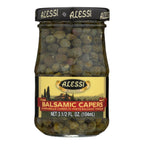 Alessi Capers in White Balsamic Vinegar, 3.5 oz (Case of 6)