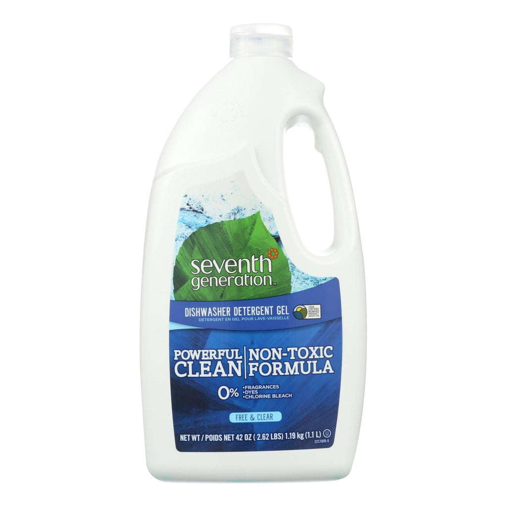 Seventh Generation Free & Clear Automatic Dishwasher Gel, 42 fl oz (Case of 6)