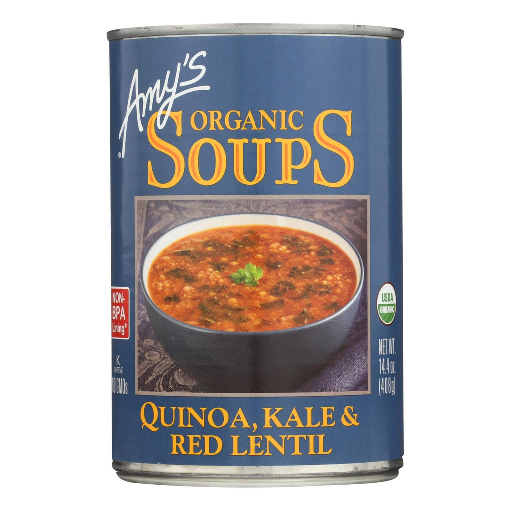 Amy's Organic Quinoa, Kale & Lentil Soup, 14.4 oz (Case of 12)