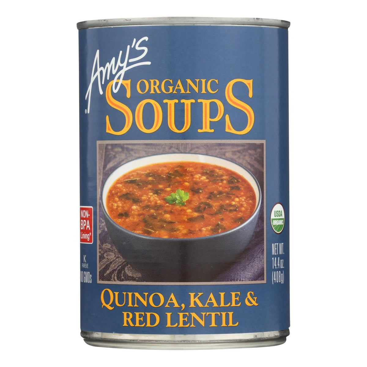 Amy's Organic Quinoa, Kale & Lentil Soup, 14.4 oz (Case of 12)