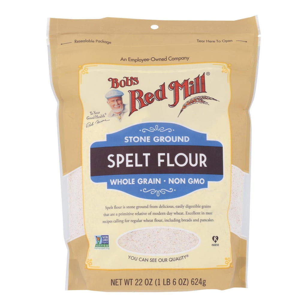 Bob's Red Mill Spelt Flour, 22 oz (Case of 4)