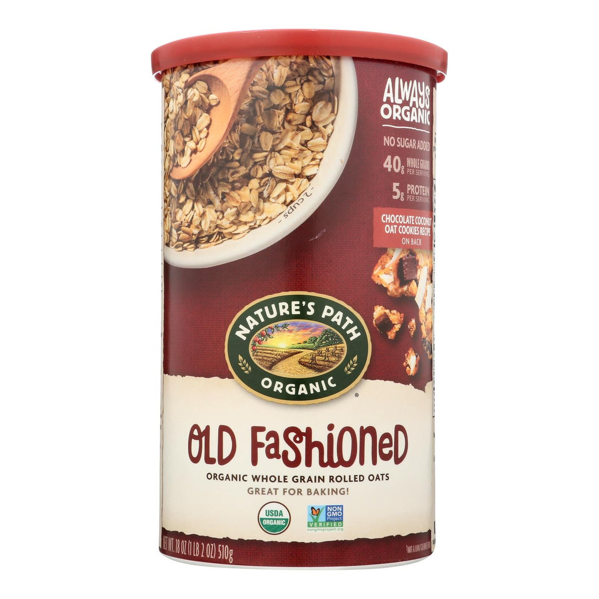 Nature's Path Old Fashioned Oats, 18 oz (Case of 6)