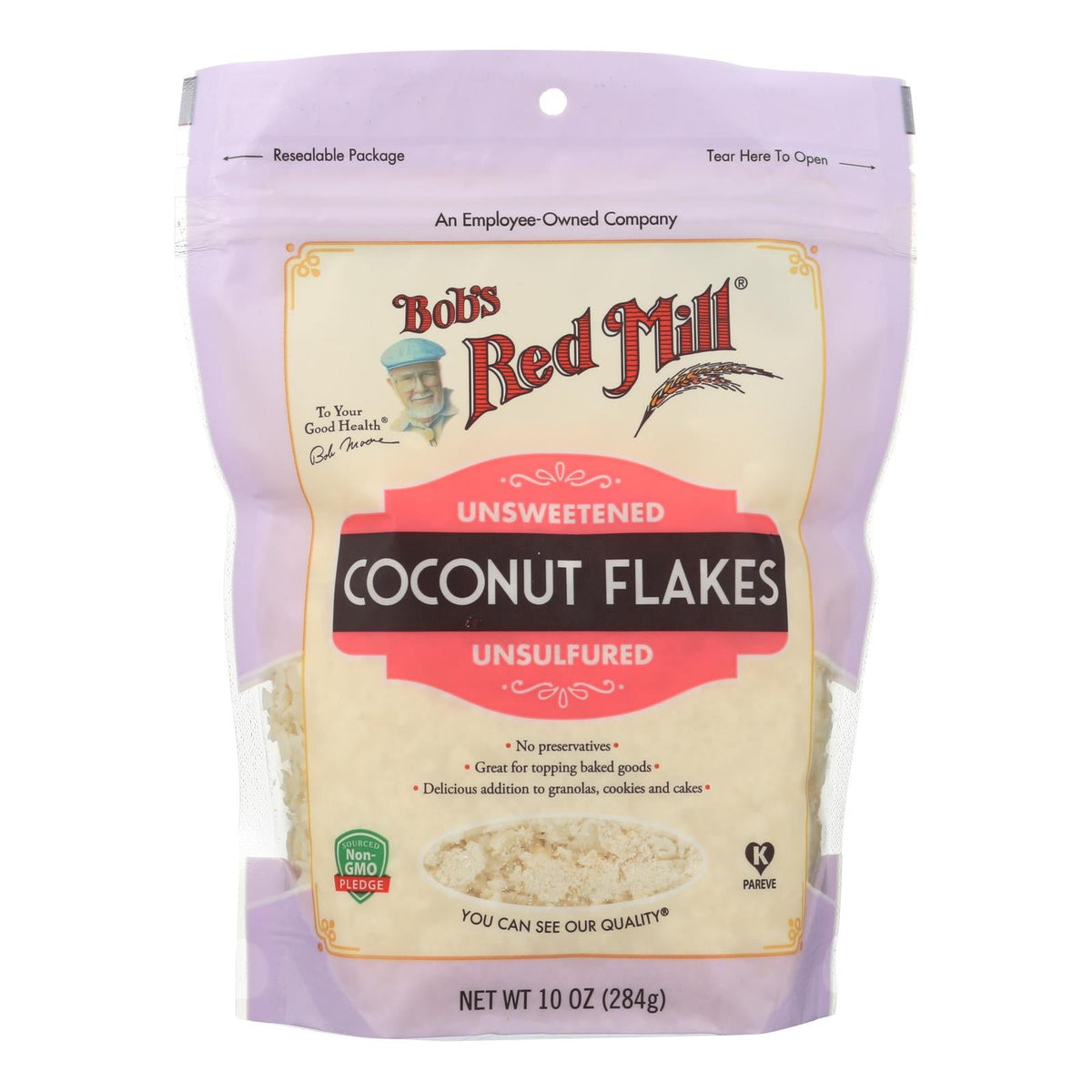 Bob's Red Mill Coconut Flakes, 10 oz (Case of 4)